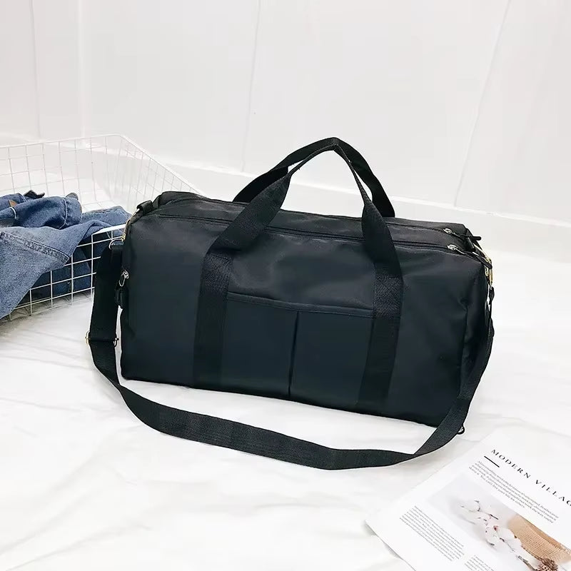 Bolsa Deportiva Impermeable de Nylon – Gym & Viaje con Compartimento para Zapatos (Unisex)