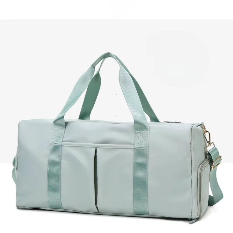 Bolsa Deportiva Impermeable de Nylon – Gym & Viaje con Compartimento para Zapatos (Unisex)