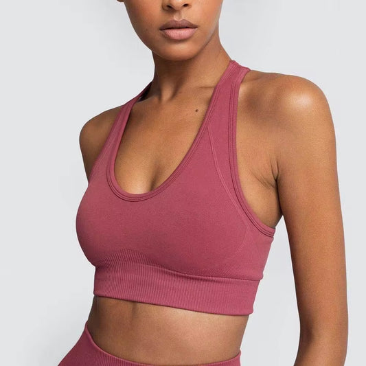 Set Deportivo Hyperflex Seamless 2 Piezas Mujer – Crop Top Manga Larga + Leggings de Cintura Alta