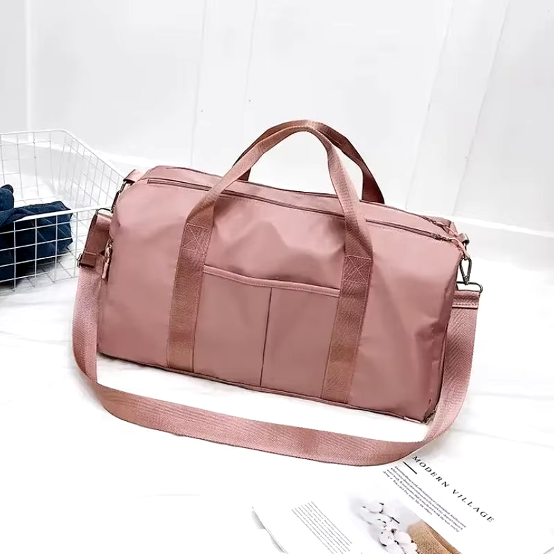 Bolsa Deportiva Impermeable de Nylon – Gym & Viaje con Compartimento para Zapatos (Unisex)