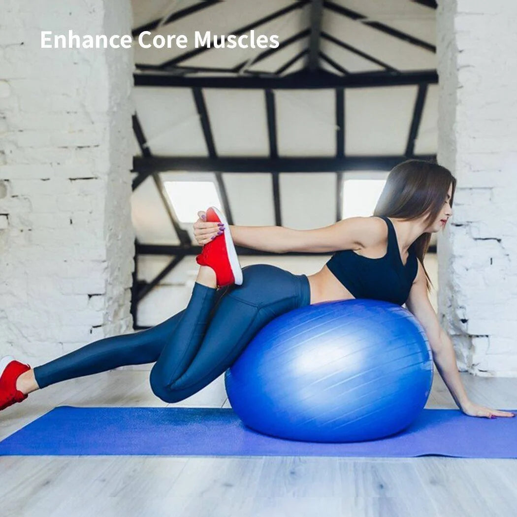 Cardio Drumming Set | Pelota de Balance con Bomba + Sticks 90 g – Ejercicio Aeróbico, Pilates, Yoga y Embarazo