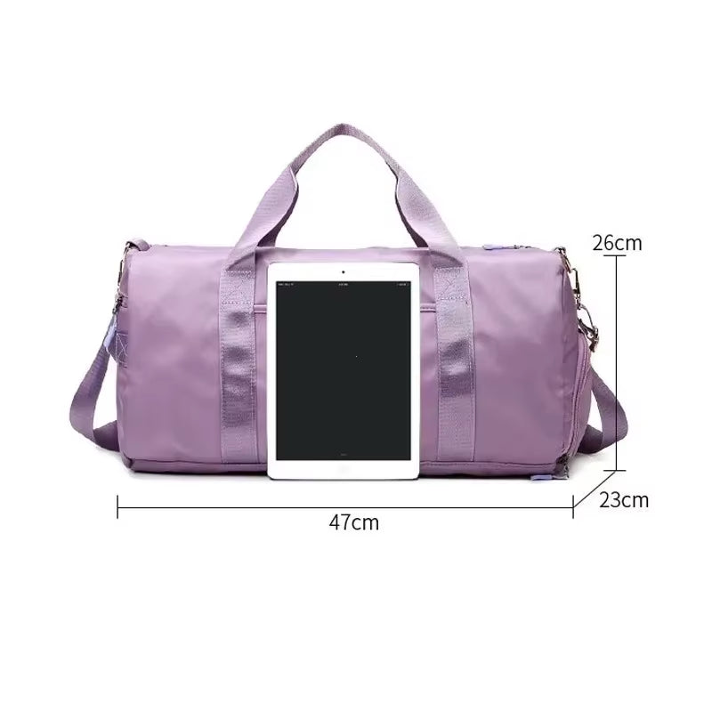 Bolsa Deportiva Impermeable de Nylon – Gym & Viaje con Compartimento para Zapatos (Unisex)