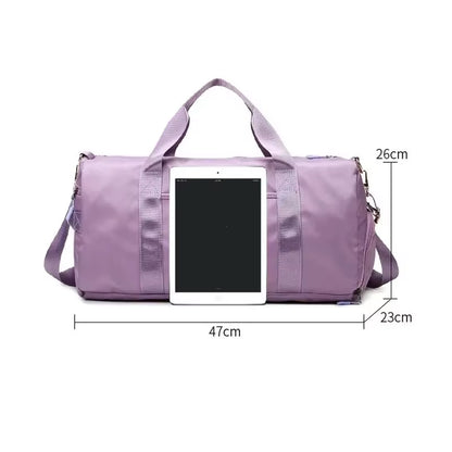 Bolsa Deportiva Impermeable de Nylon – Gym & Viaje con Compartimento para Zapatos (Unisex)